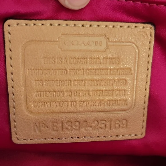 Tan Leather Coach Handbag Or Crossbody - Picture 6 of 7